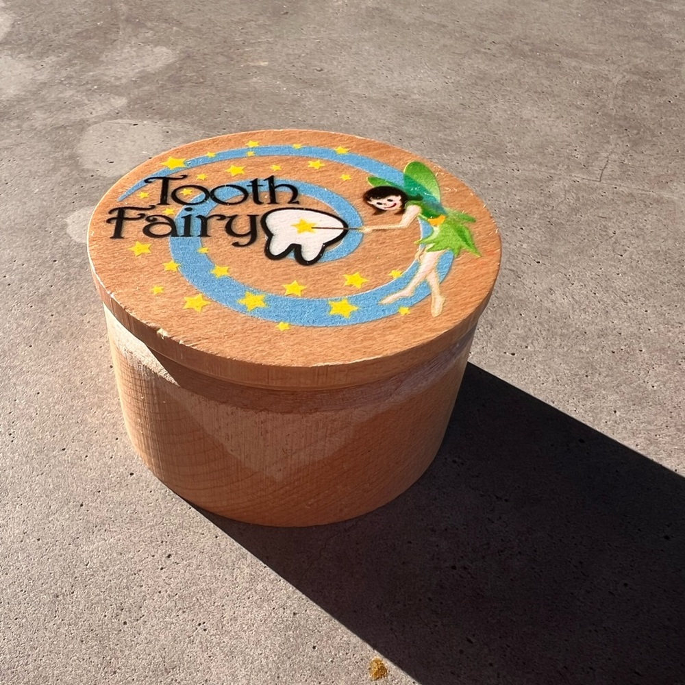 Maple Landmark wooden tooth fairy keepsake twinkle USA Baby Kids Memories